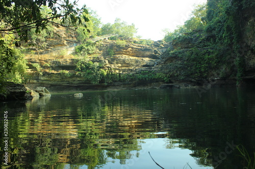 Fototapeta Naklejka Na Ścianę i Meble -  The Pandav Falls is a waterfall in the Panna district in the Indian state of Madhya Pradesh.
