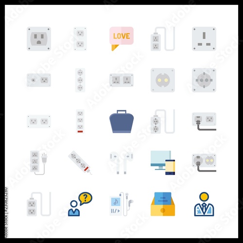 25 smartphone icon. Vector illustration smartphone set. music player and case icons for smartphone works
