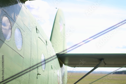 old plane at the airport