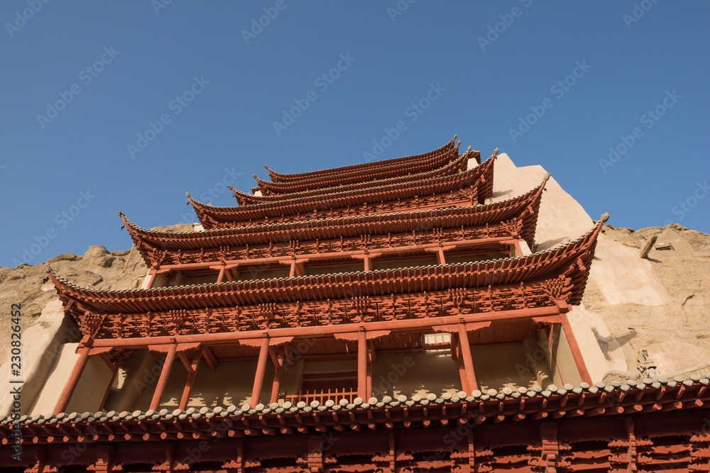 Mogao Caves in Dunhuang, China. Asian, Ancient Mogao Caves in Dunhuang, China. Asian, Ancient