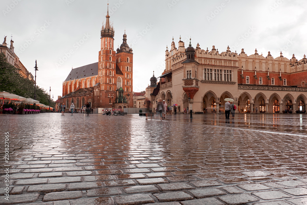 The Basilica of Saint Mary in Krakow