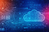 2d rendering Cloud computing, Cloud Computing Concept, Cloud Networking Background