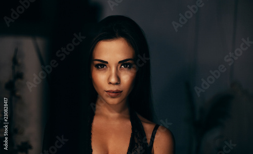Portrait of a girl of Asian appearance