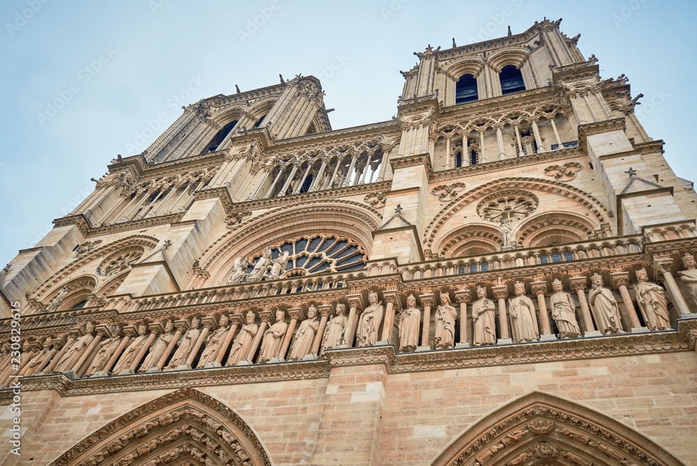 Notre-Dame de Paris front view 