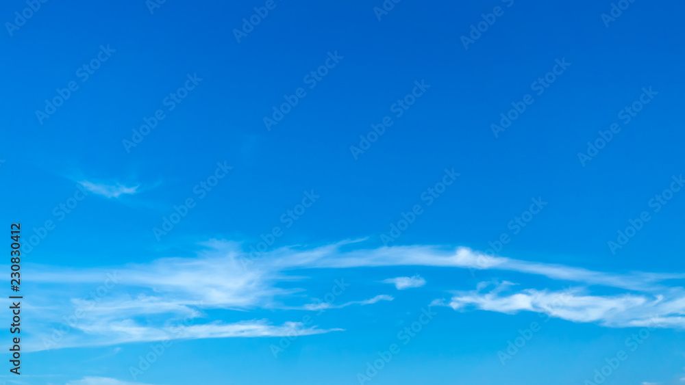Clouds In Blue Sky, copy space for background usage Clouds In Blue Sky, copy space for background usage