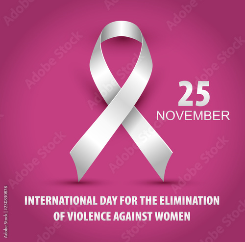 Vector illustration of a Background For International Day for the Elimination of Violence Against Women.