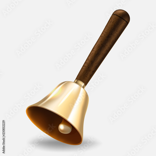 Gold school bell