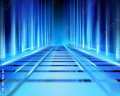 Abstract virtual space. Vector illustration.