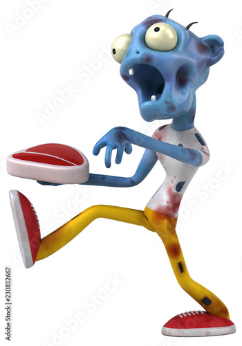 Fun zombie - 3D Illustration