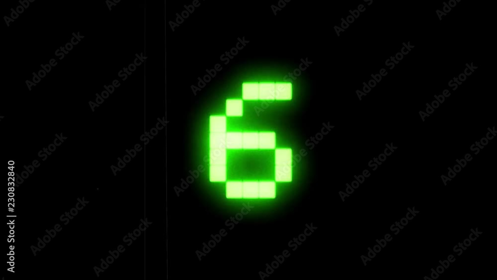 Countdown From 10 To 0 With Digital Numbers/
4k animation of a ten seconds countdown background, with digit pixelated numbers and vintage glitch and twitch effects Countdown From 10 To 0 With Digital Numbers/
4k animation of a ten seconds countdown background, with digit pixelated numbers and vintage glitch and twitch effects