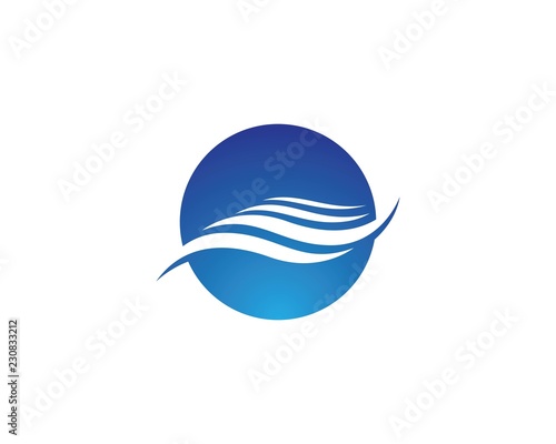 Water wave logo