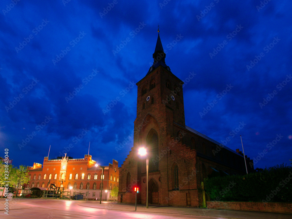 Obraz premium church at night