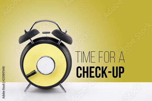 Time for medical check up. Prevention is better than cure awareness. Conceptual.