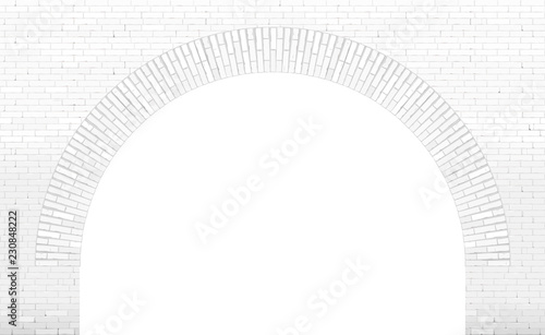 Old brick arch loft facade
