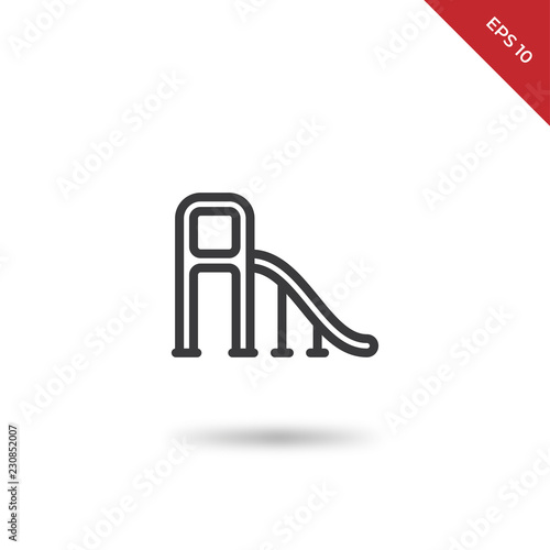 Toboggan vector icon