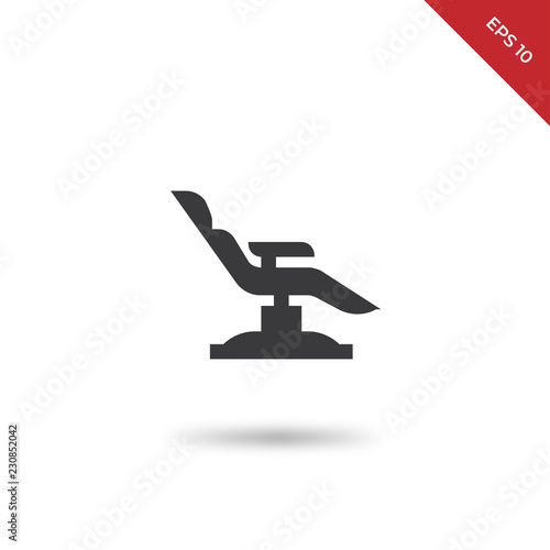 Dentist chair vector icon