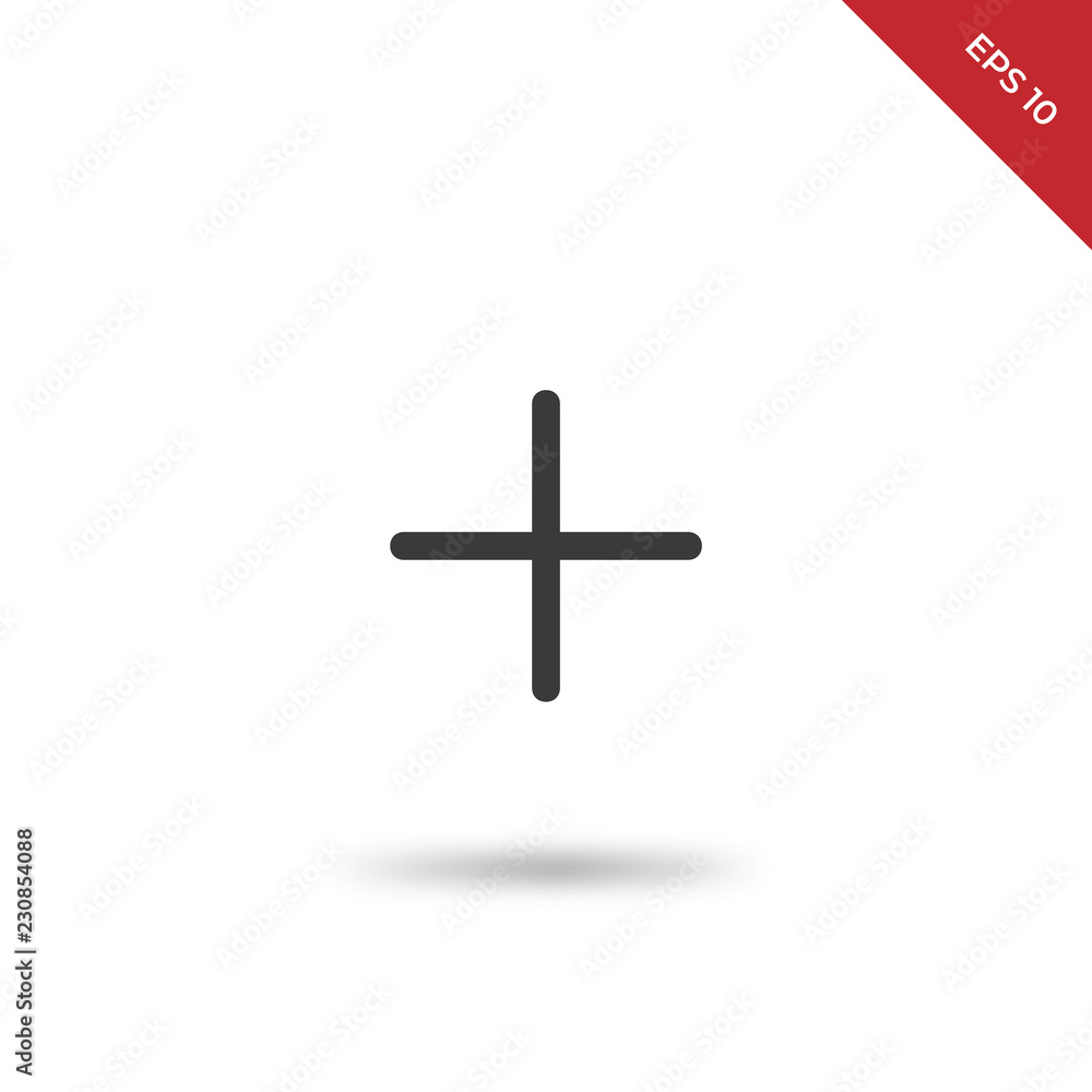 Obraz premium Plus vector icon