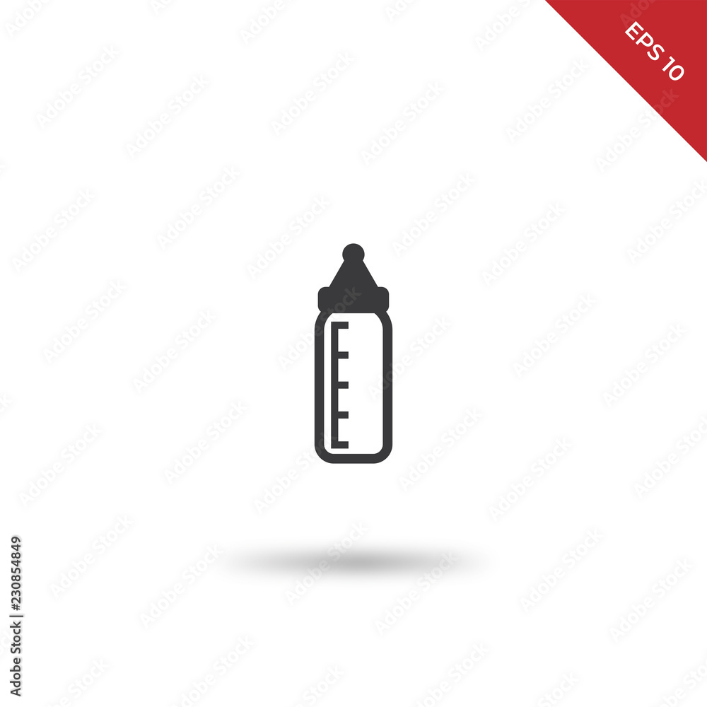 Baby feeding bottle vector icon Baby feeding bottle vector icon