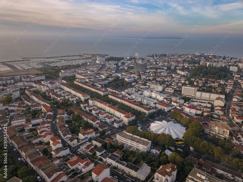 Aerial view Royan in France, department Charente Maritime
