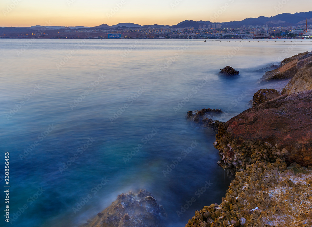 Eilat on the Gulf of Aqaba of the Red Sea
