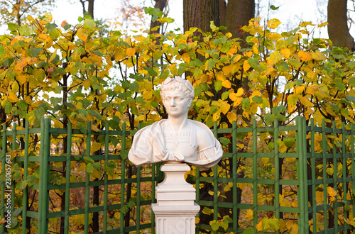 Statue of Titus Flavius Vespasianus. The Roman emperor. photo