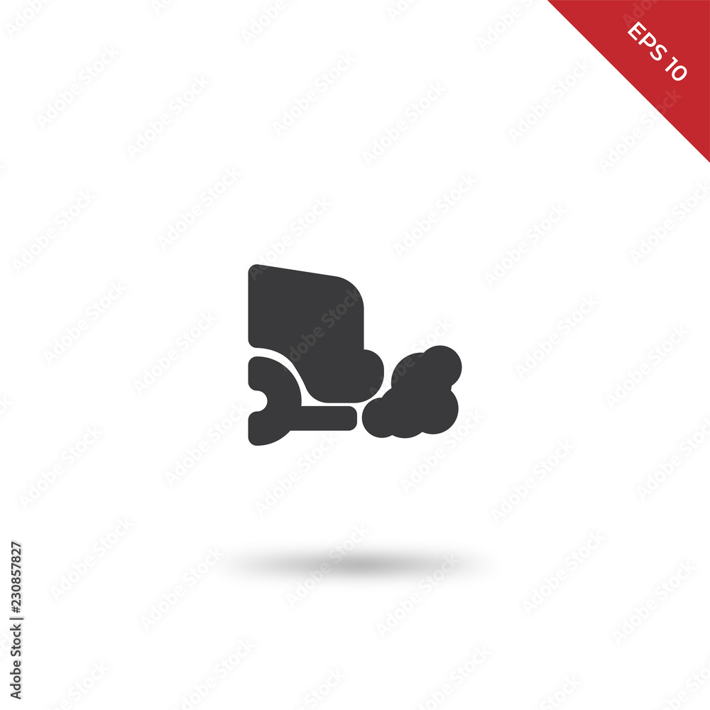 Exhaust vector icon