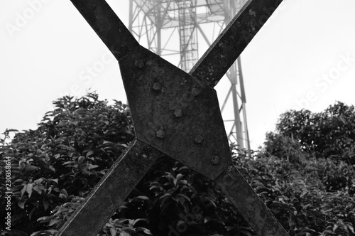 X marks the tower