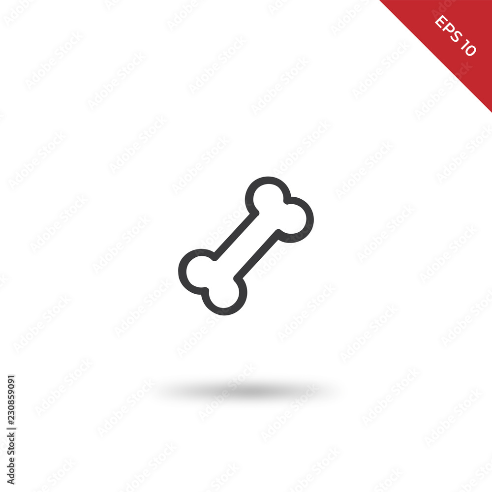 Bone vector icon Bone vector icon