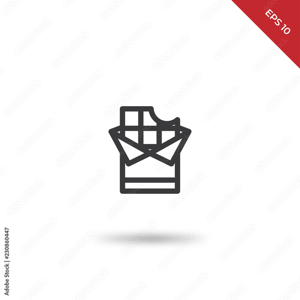 Chocolate vector icon Chocolate vector icon