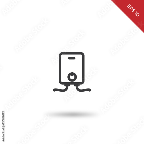 Water heater vector icon