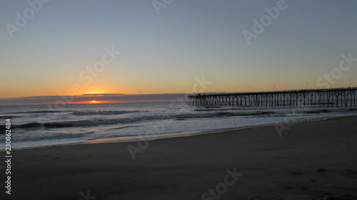 sunset on beach