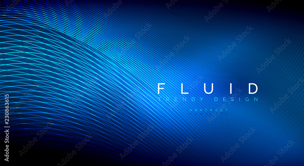 Digital flowing wave particles abstract background Digital flowing wave particles abstract background