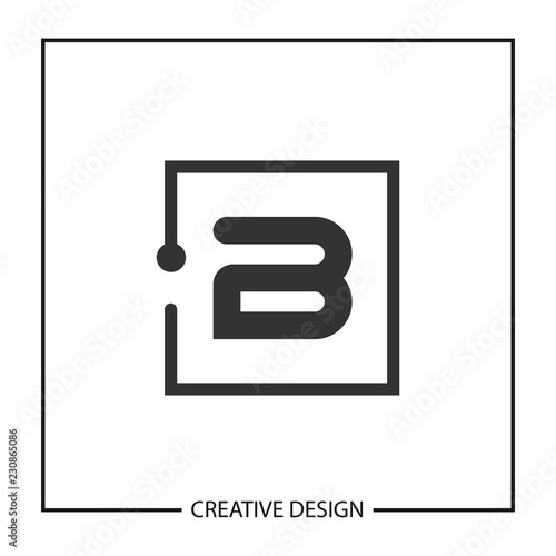 Initial Letter B Logo Template Design Vector Illustration