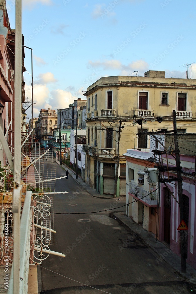 Calles de la Habana Vieja, en La Habana, Cuba.