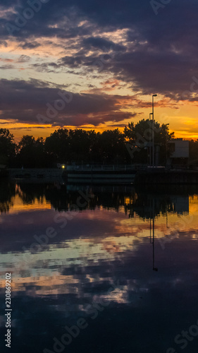 Smartphone HD wallpaper of Beautiful sunset near Plattling - Bavaria - Germany © Martin Erdniss