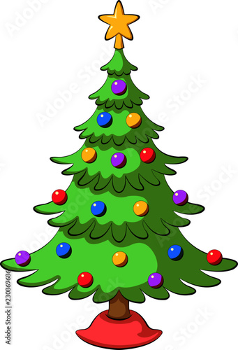 Cartoon Christmas Tree
