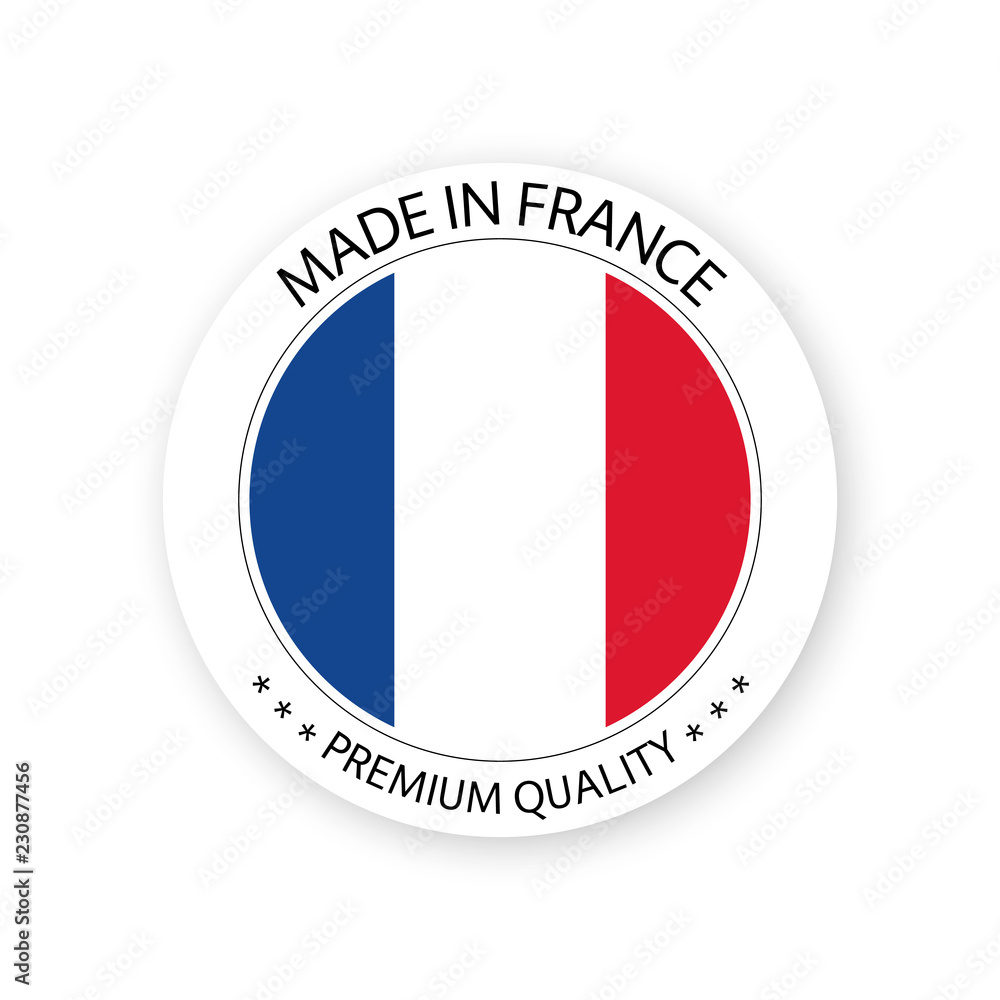 Premium Vector  Made in france stamp sticker vector design