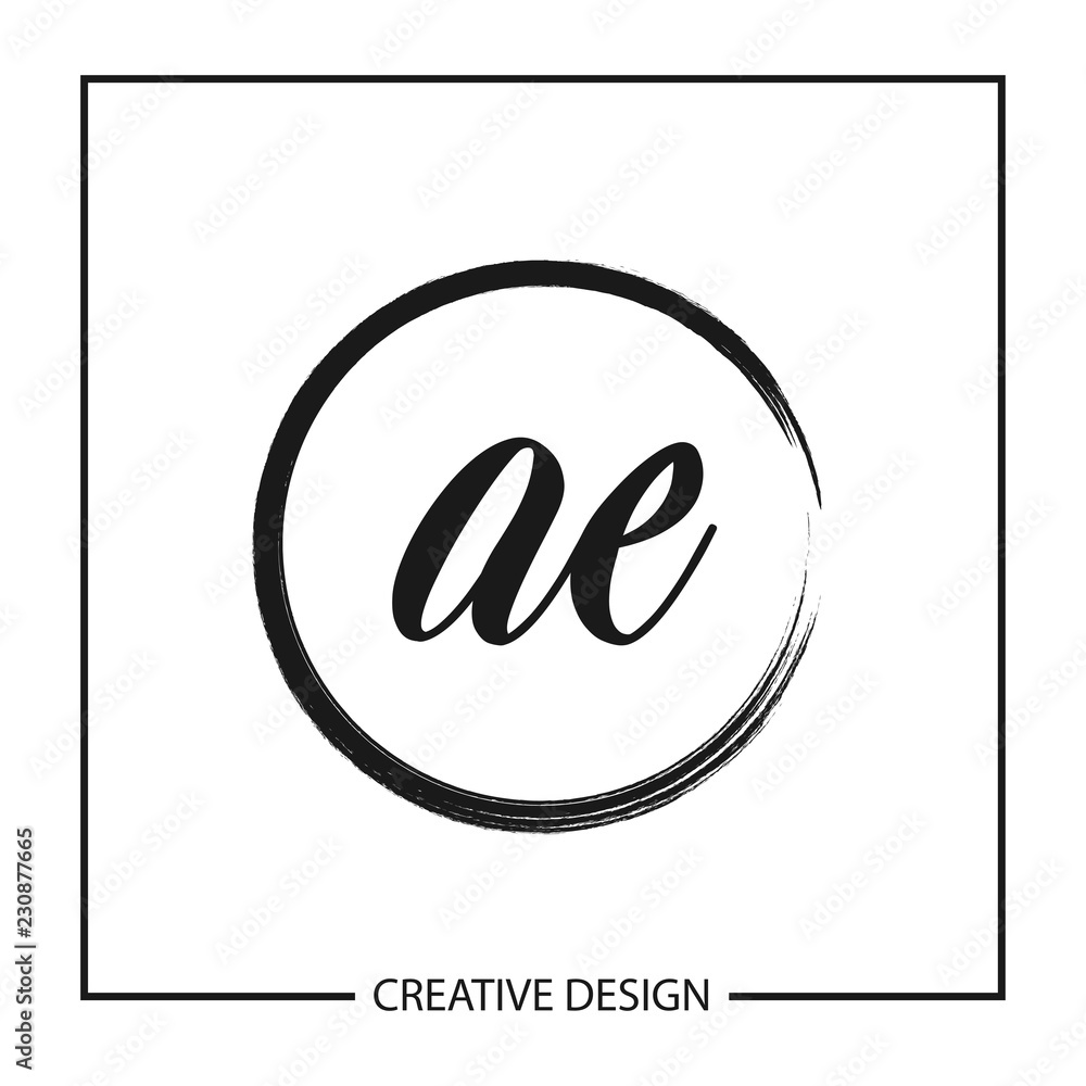 Initial Letter AE Logo Template Design Vector Illustration Initial Letter AE Logo Template Design Vector Illustration