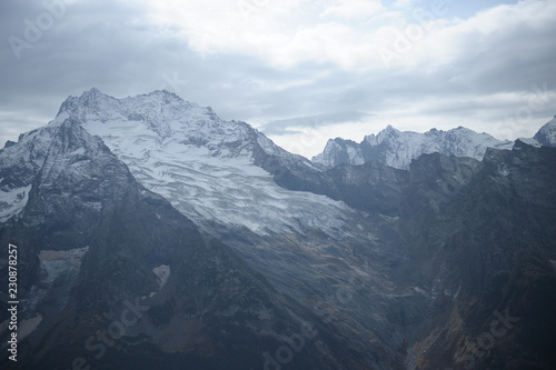 view of alps in winter