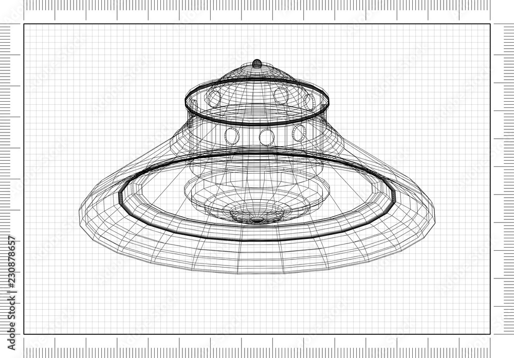 Unidentified flying object - UFO Architect blueprint Unidentified flying object - UFO Architect blueprint