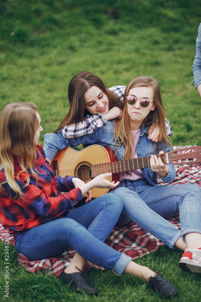 Friends on a picnic