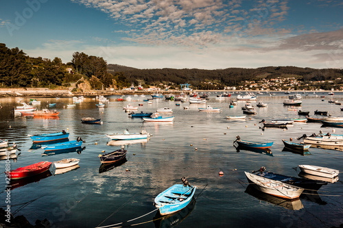 Cedeira port. Cedeira is a municipality in the province of A Coruña in the autonomous community of Galicia in northwestern Spain. It is situated in the northern coast of the Rías Altas. photo