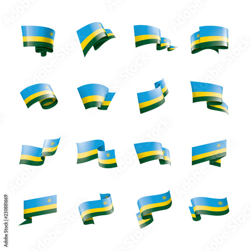 Free Download Rwanda flag, vector illustration on a white background - GFXLoad