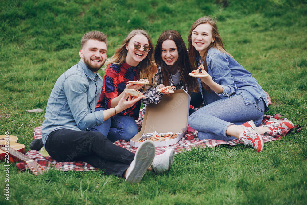 Friends on a picnic