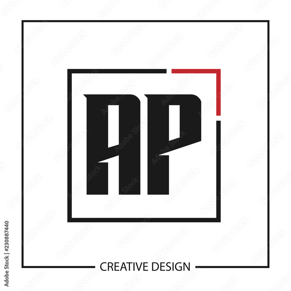 Initial Letter AP Logo Template Design Vector Illustration Initial Letter AP Logo Template Design Vector Illustration