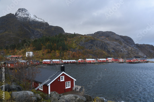 Rorbuer in Nusfjord, Lofoten, Norway