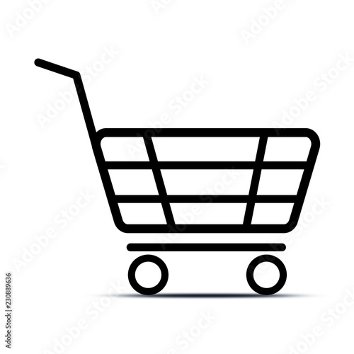 Einkaufswagen Piktogramm 