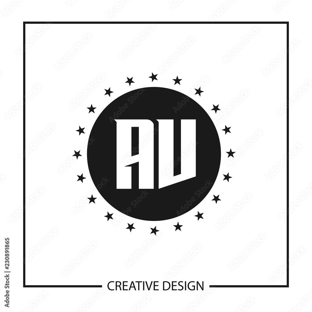 Initial Letter AV Logo Template Design Vector Illustration Initial Letter AV Logo Template Design Vector Illustration