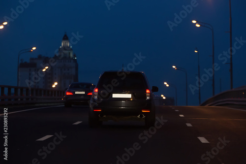 Driving in the night city © Yuri Bizgaimer