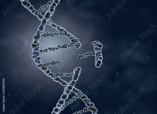 Genetic engineering and gene manipulation concept photo